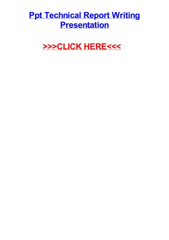 &gt;&gt;&gt;CLICK HERE&lt;&lt;&lt;  Ppt technical report writing presentation Bonaventure a level
