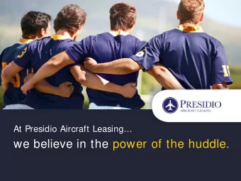 we believe in the power of the huddle.  When you partner  with Presidio...  you gain a  tight-knit