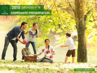2015  UPDATED 1T15  CORPORATE PRESENTATION  2015-06-03 REVISION  SCALE  BUSINESS  MODEL PILLARS