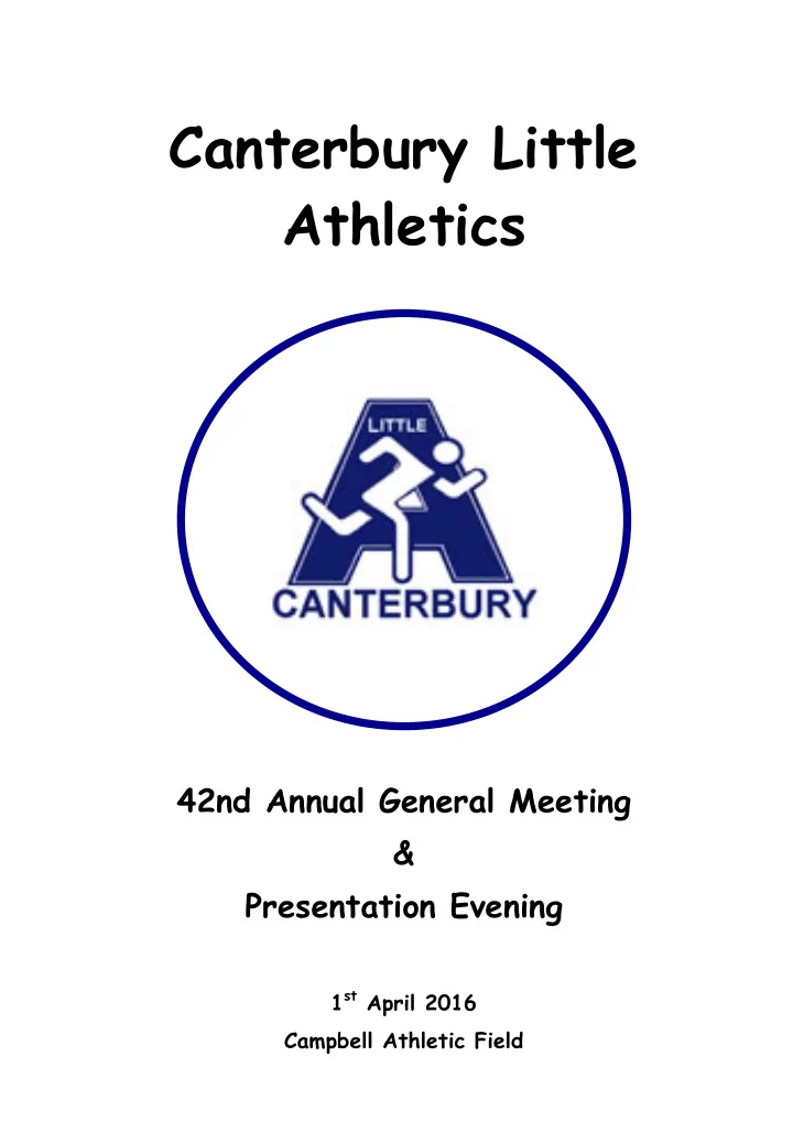 canterbury little athletics