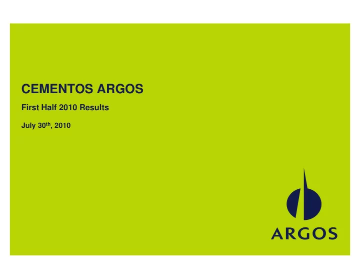cementos argos
