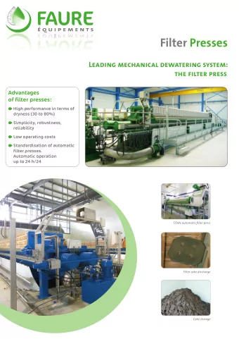 FilterPresses    TITANautomaticfjlterpress  Cakestorage