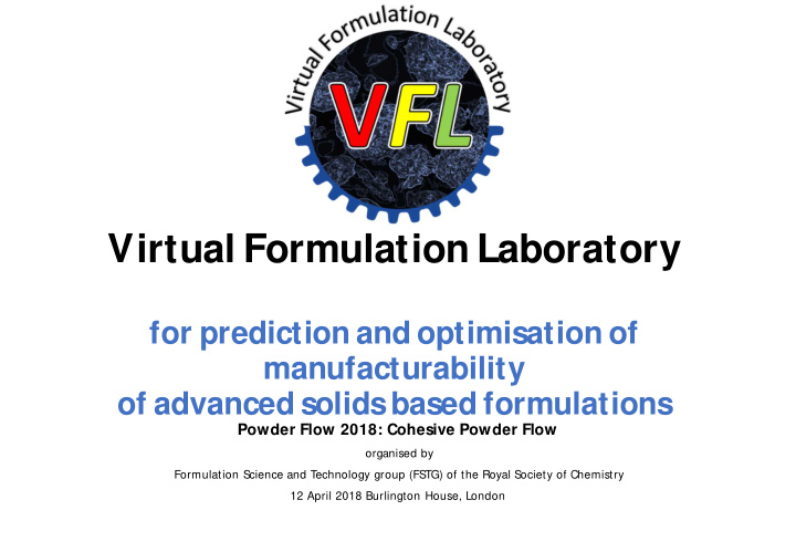 virtual formulation laboratory