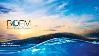 Casey Reeves  Project Coordinator  Overview  Renewable Energy Program Overview  Developing Wind