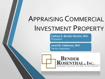 Yourself  Your Lender YOUR HOUSE AS SEEN BY :  Your Buyer  Your Appraiser YOUR HOUSE AS SEEN BY :