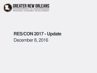 RES/CON 2017 - Update  December 8, 2016  THE GLOBAL RESILIENCE SUMMIT  2  2017 Targets  Goal: