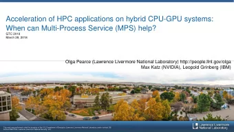 Acceleration of HPC applications on hybrid CPU-GPU systems:  When can Multi-Process Service (MPS)