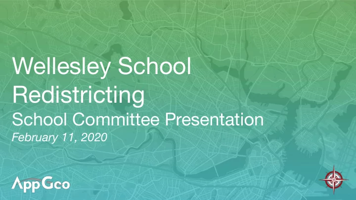 wellesley school redistricting