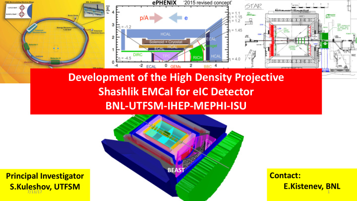 development of the high density projective shashlik emcal