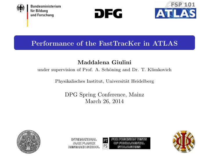 performance of the fasttracker in atlas