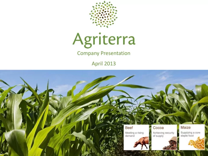 company presentation