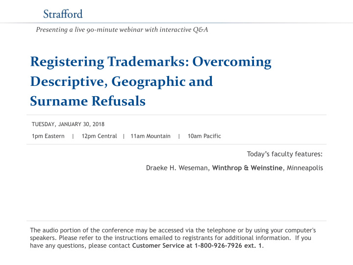 registering trademarks overcoming descriptive geographic