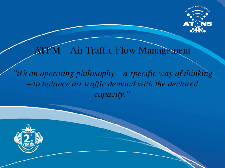 atfm air traffic flow management