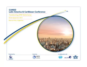 You and ASBU  Javier Vanegas  CANSO  You and ASBU 4 th CANSO Latin American and Caribbean