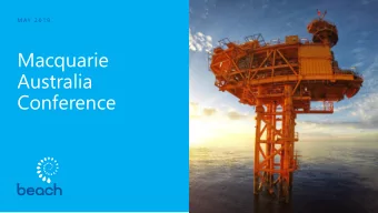 Macquarie  Australia  Conference  Compliance statements  Disclaimer  Five year targets  This