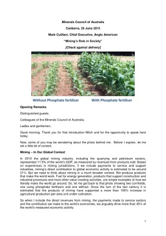 In Australia, the resource economy (mining, oil and gas) accounted for around 18% of gross value