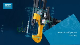 riveting Customers in 180 countries 34000 employees in 90 countries  Atlas Copco Established in