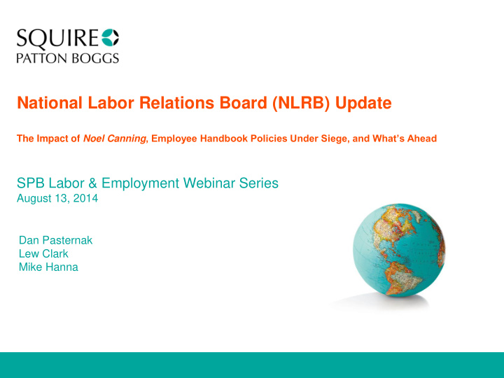 national labor relations board nlrb update