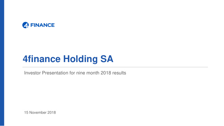 4finance holding sa