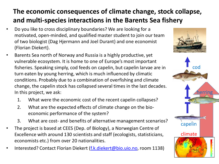 the economic consequences of climate change stock