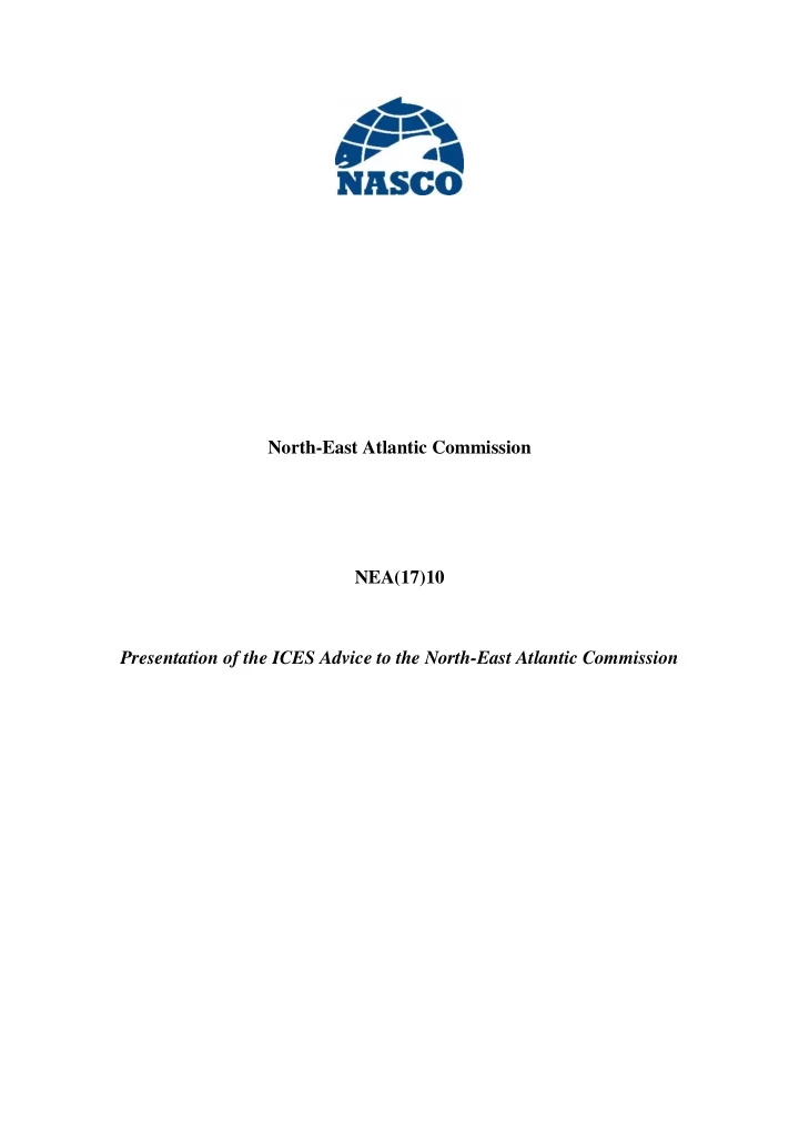 north east atlantic commission nea 17 10