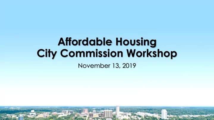 affordable housing