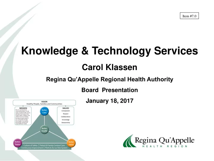 knowledge technology services