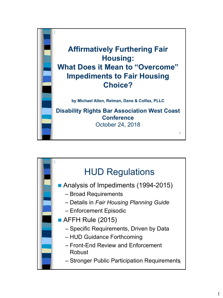 hud regulations