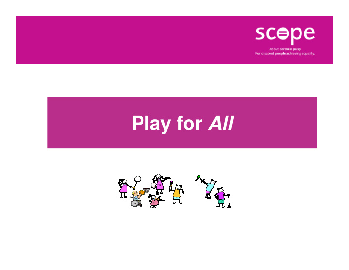 play for all play for all play