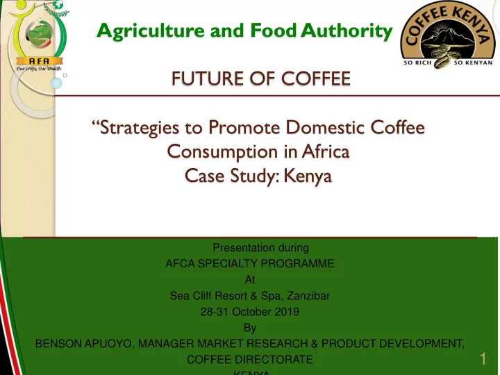 agriculture and food authority a