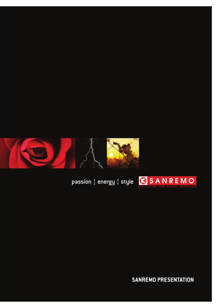 sanremo presentation company profile
