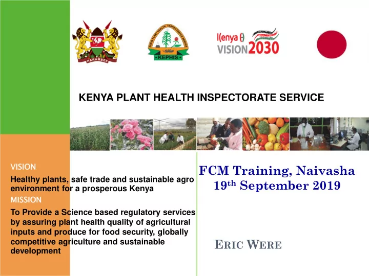 fcm training naivasha 19 th september 2019