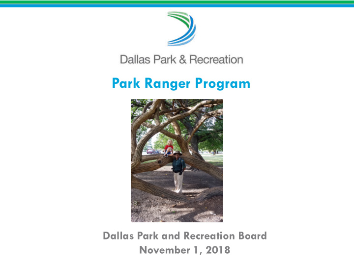 park ranger program