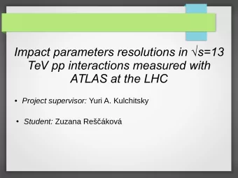 Impact parameters resolutions in s=13  TeV pp interactions measured with  ATLAS at the LHC
