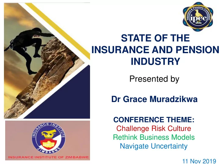 state of the insurance and pension industry