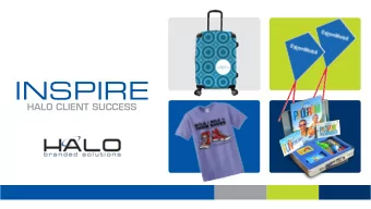 INSPIRE  HALO CLIENT SUCCESS  1  Ideal Image Presidents Club Client: Ideal Image Products Used: