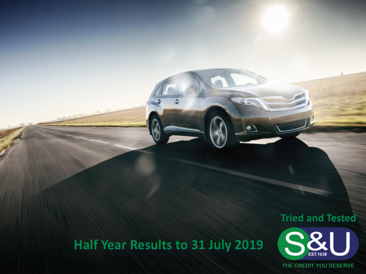 half year results to 31 july 2019 today s speakers