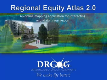 An online mapping application for interacting  with data in our region  Version 1 completed by