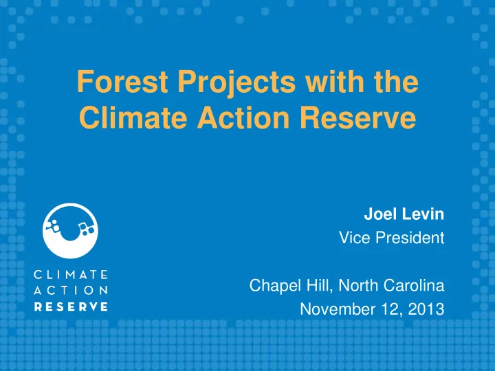 forest projects with the