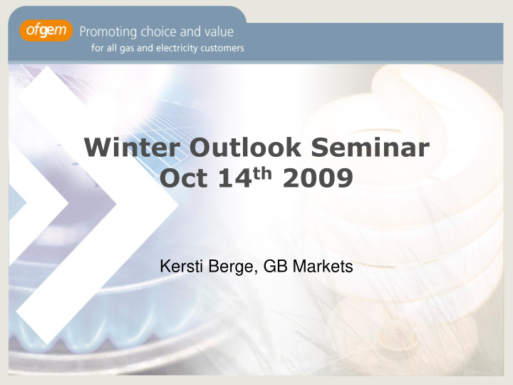 winter outlook seminar
