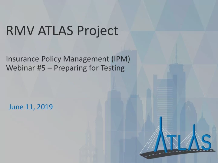 rmv atlas project