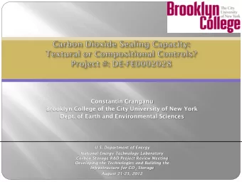 Constantin Cranganu  Brooklyn College of the City University of New York  Dept. of Earth and