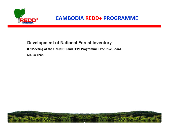 cambodia redd programme