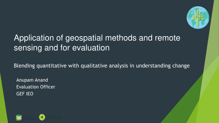 application of geospatial methods and remote