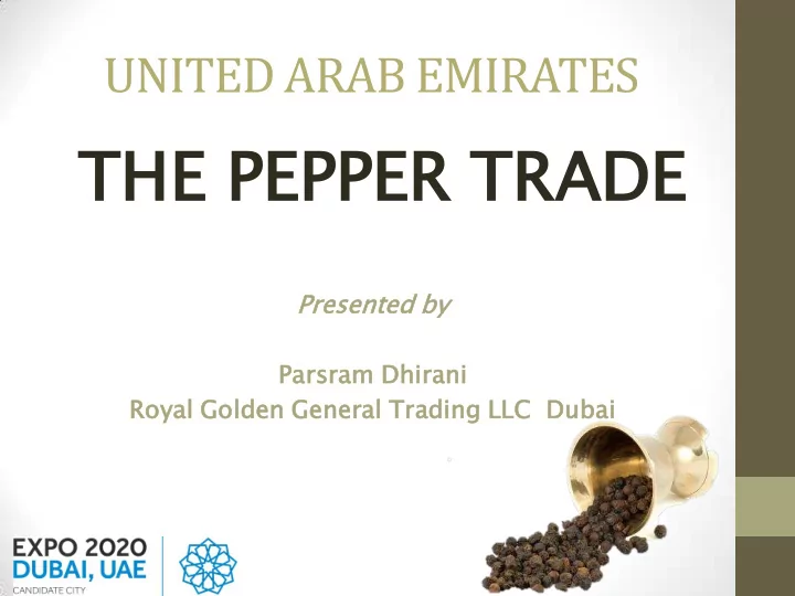 the e pe pepp pper er trad ade