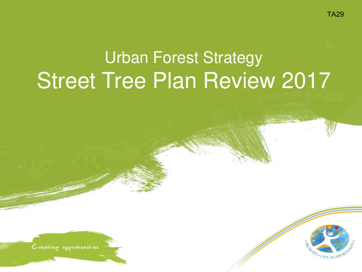 street tree plan review 2017