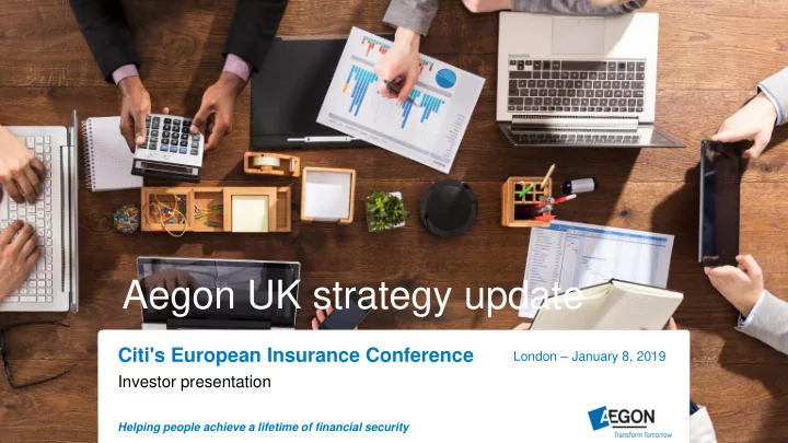 aegon uk strategy update