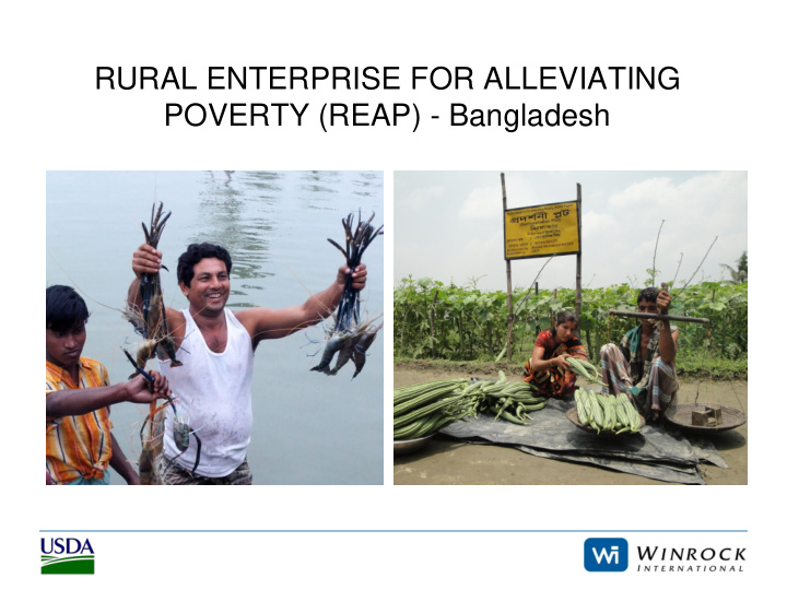 rural enterprise for alleviating poverty reap bangladesh