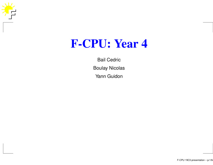 f cpu year 4
