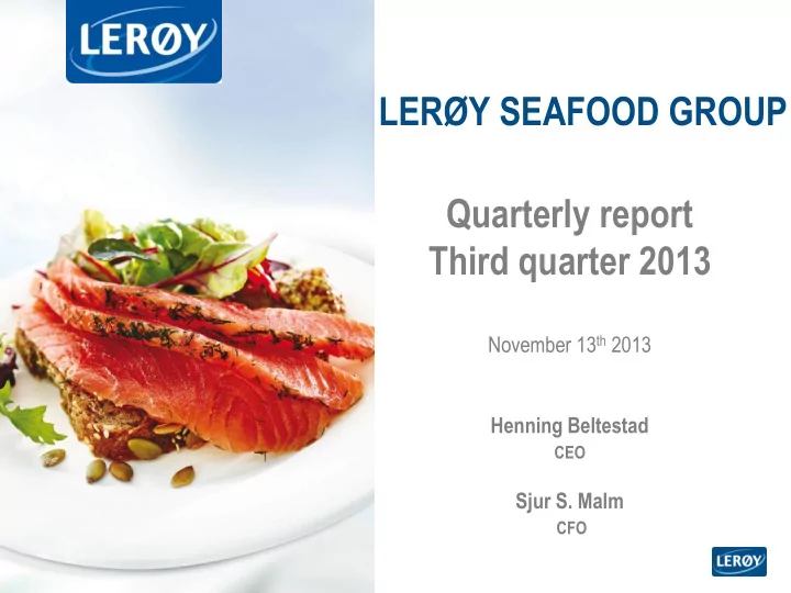quarterly report